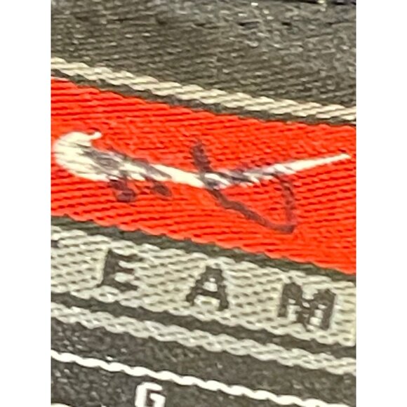 nike team windbreaker jacket black zip up pockets elastic arms waist collar READ - Picture 6 of 9